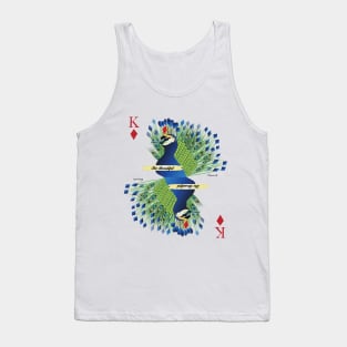 Peacock King of Diamonds Tank Top